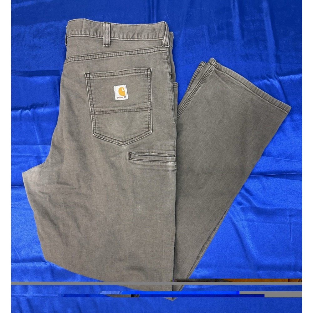 Carhartt Men's 40x34 Relaxed Fit Canvas Utility Work Pants Dark Gray / Grey